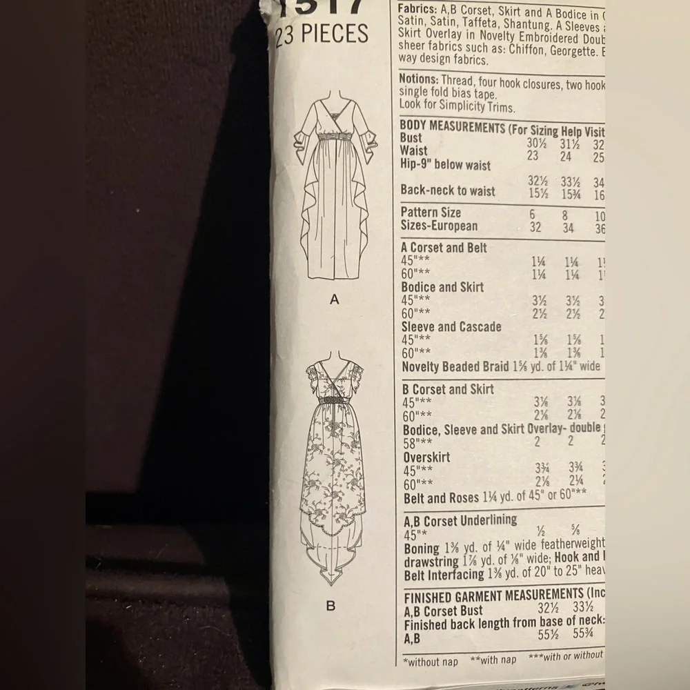 Simplicity Gown Pattern - Picture 2 of 3
